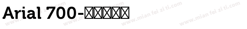 Arial 700字体转换